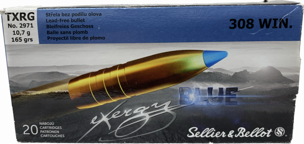 70 Schuss Sellier & Bellot .308 Win TXRG 10,7g 165 grs (exergy Blue) 