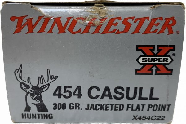 Winchester Super X .454 Casull 300gr. Jacketed flat Point