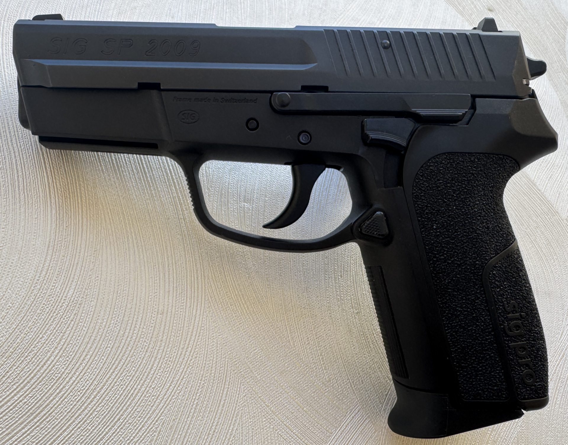 SIG SP 2009, Kaliber 9 mm Luger