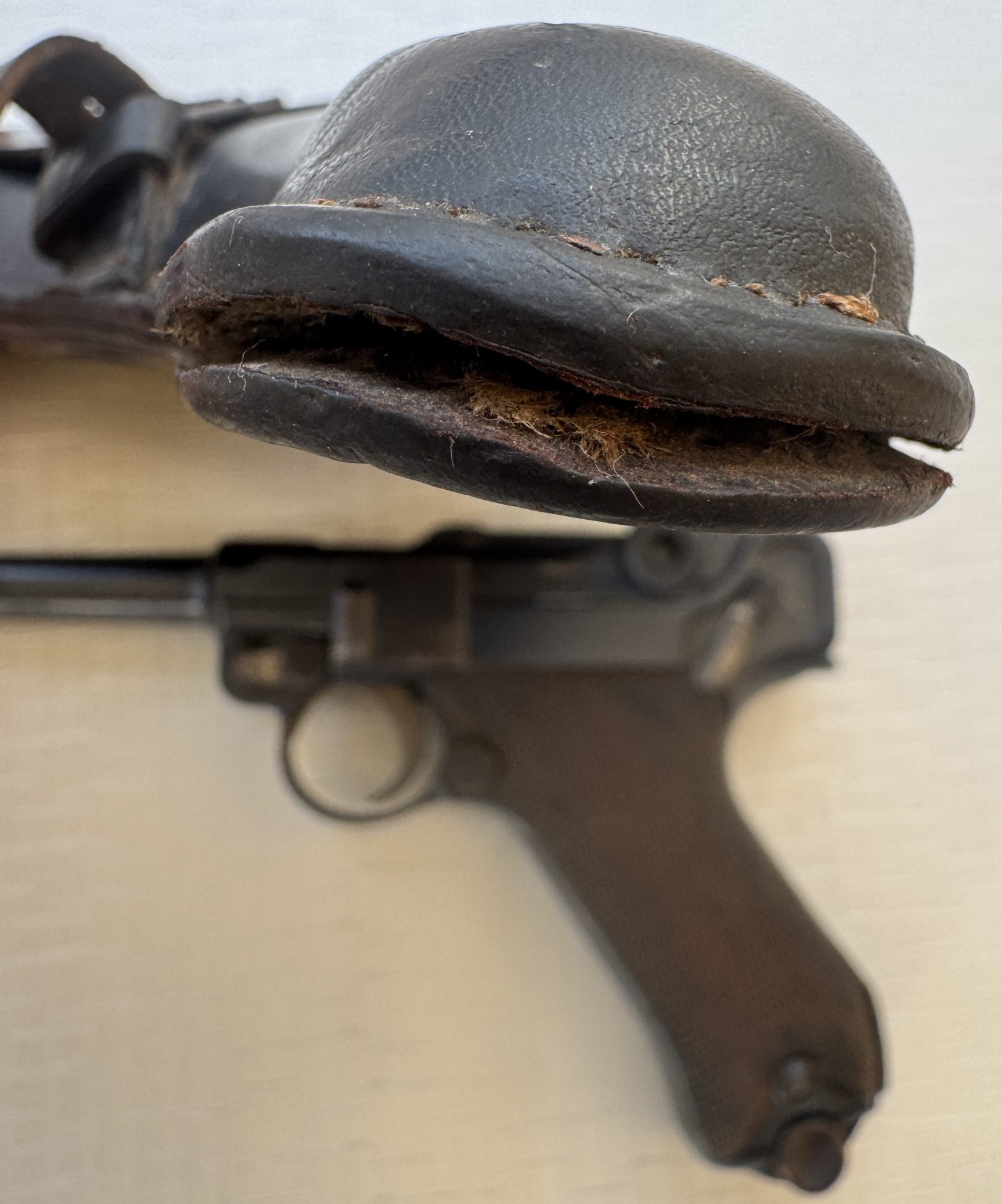 Luger P.08 (DWM 1916) Nummerngleiches Komplettset: Pistole, Magazin und Lederholste – Bild 12