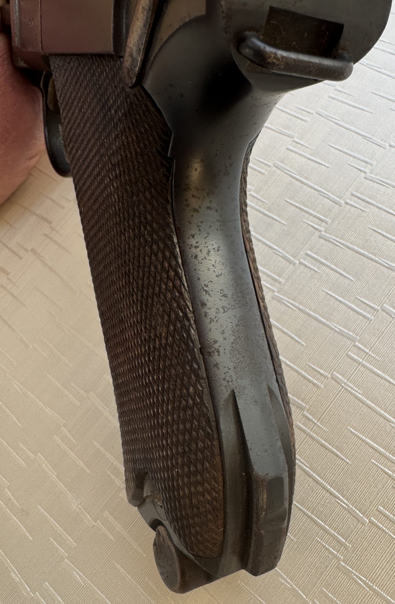 Luger P.08 (DWM 1916) Nummerngleiches Komplettset: Pistole, Magazin und Lederholste – Bild 15