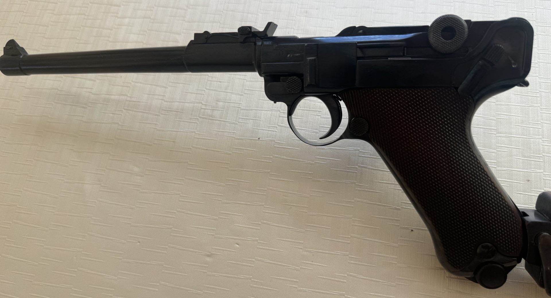 DWM P08 Artillerie – Lange Pistole 08 Modell 1915 mit Anschlagschaft – Bild 3