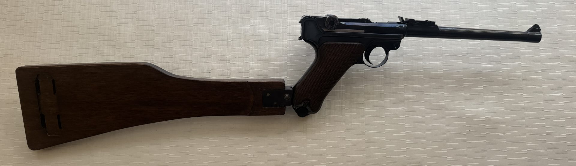 DWM P08 Artillerie – Lange Pistole 08 Modell 1915 mit Anschlagschaft – Bild 6