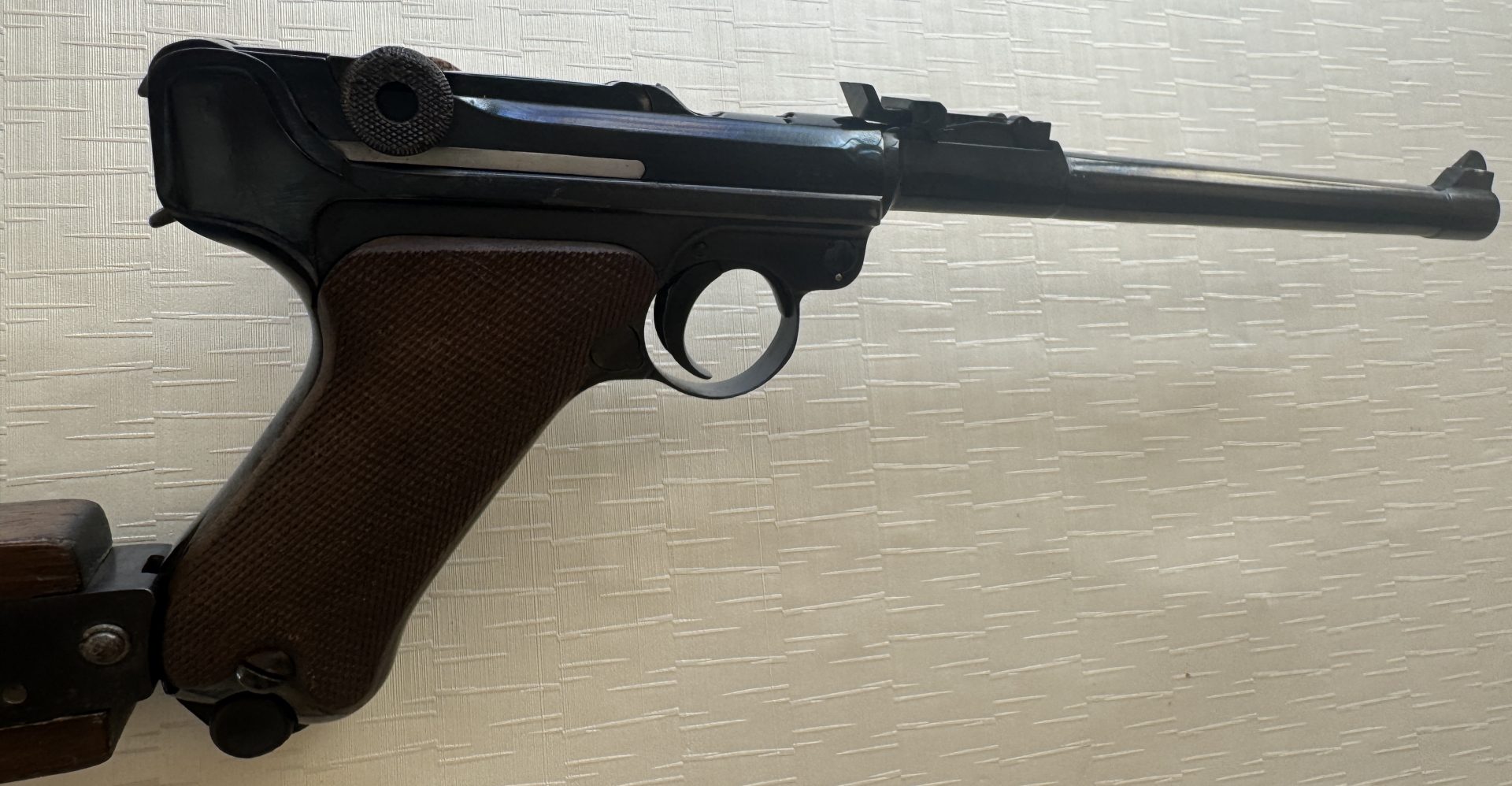 DWM P08 Artillerie – Lange Pistole 08 Modell 1915 mit Anschlagschaft – Bild 8